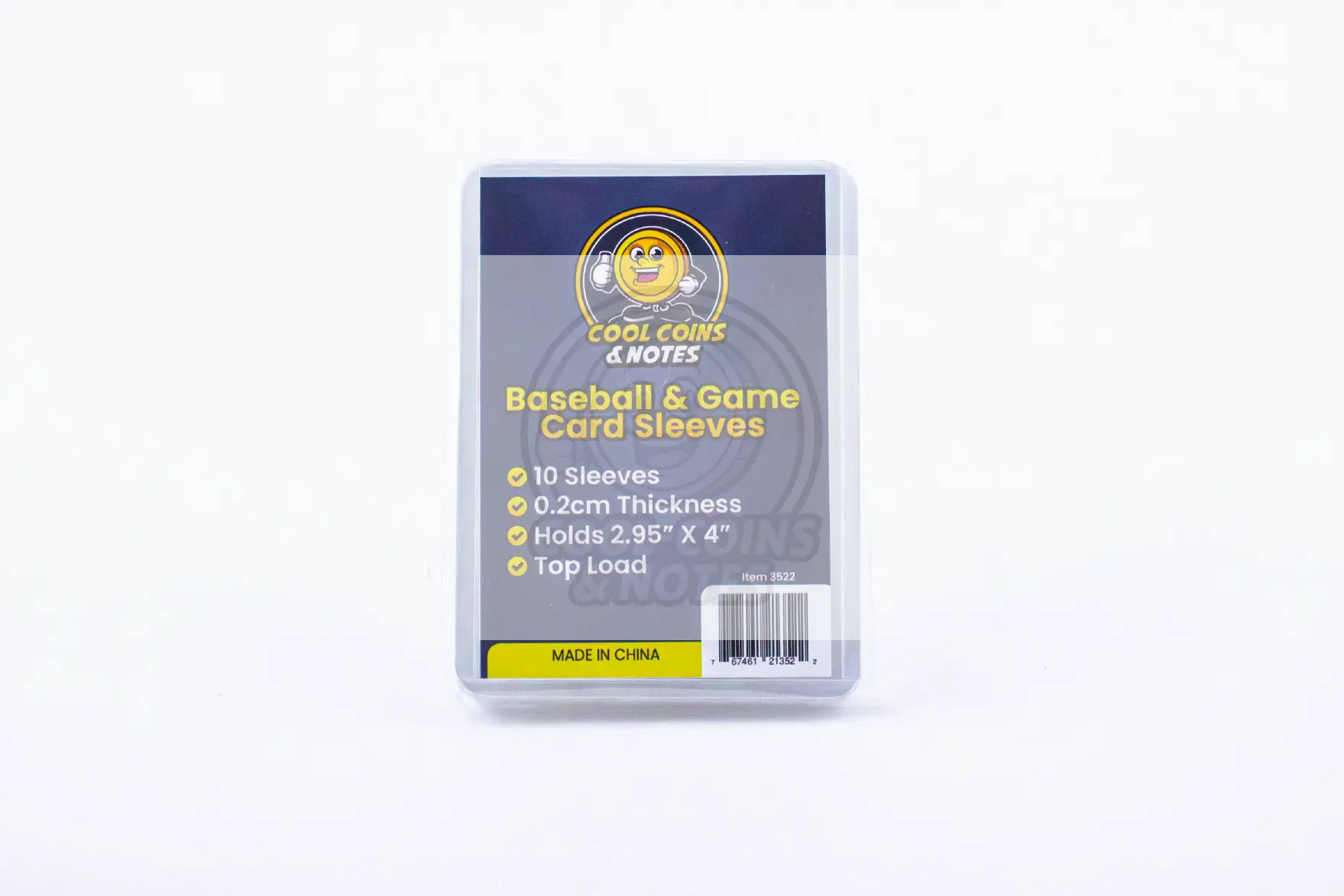 10 Clear Baseball Game Rigid Card Sleeves Topload Holders 3" X 4" Cool Coins & Notes Cool Coins & Notes